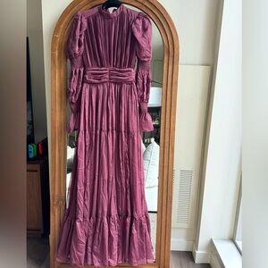 Summer Evening ruched maxi dress